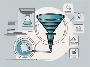 A funnel representing the sales recruitment process